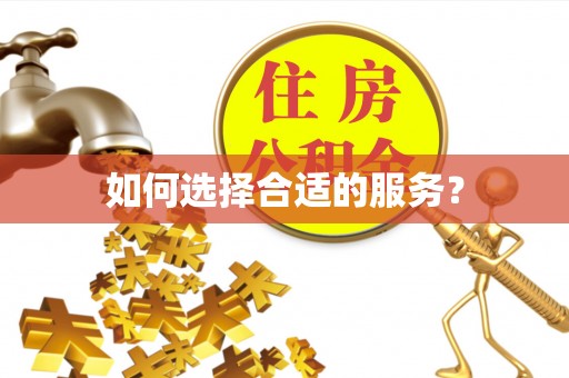 土默特左旗如何选择合适的服务？