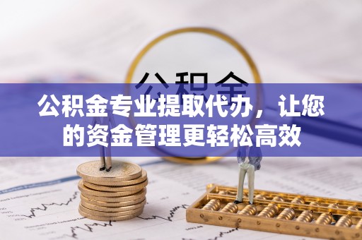 土默特左旗公积金专业提取代办，让您的资金管理更轻松高效